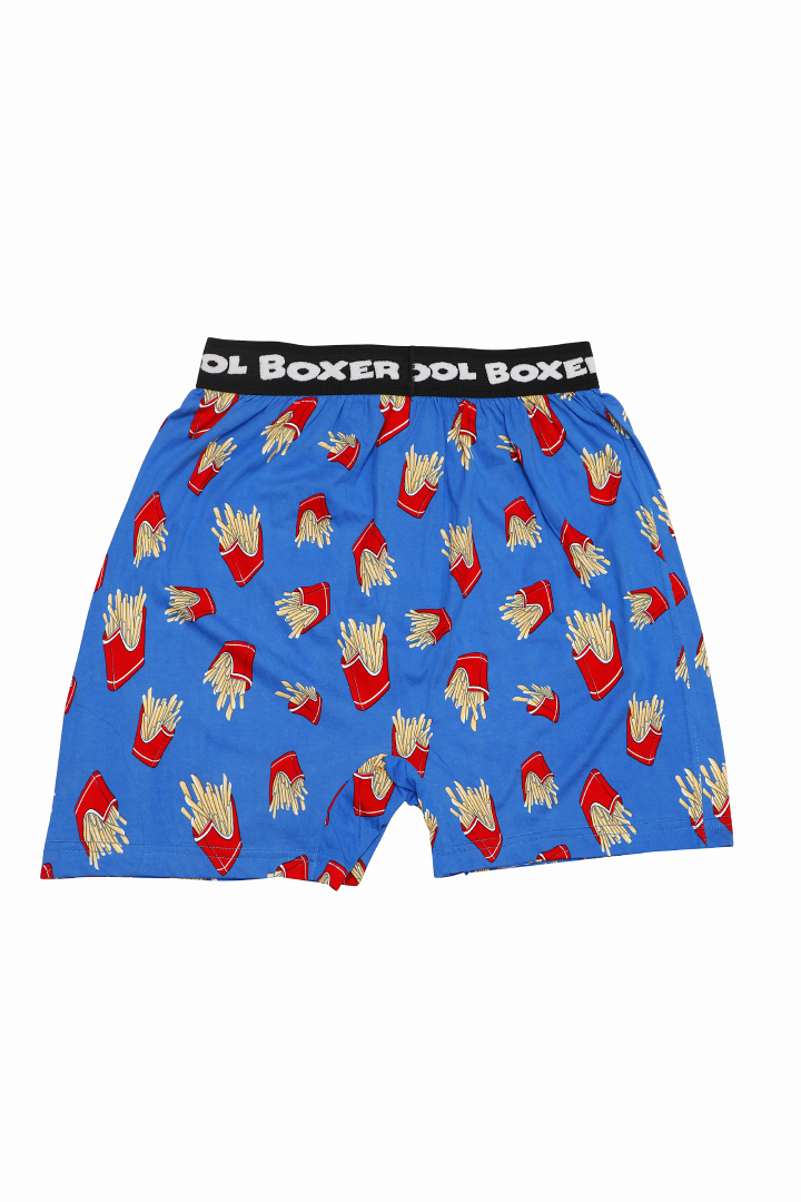 French Fries Modal Boxers - Blue