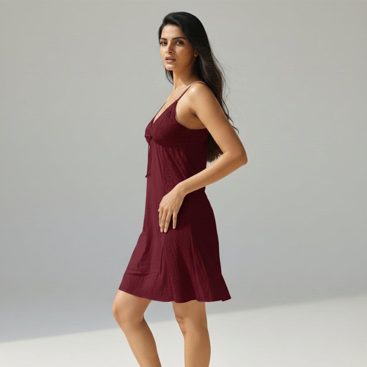 Cotton Lace Bedroom Nighty