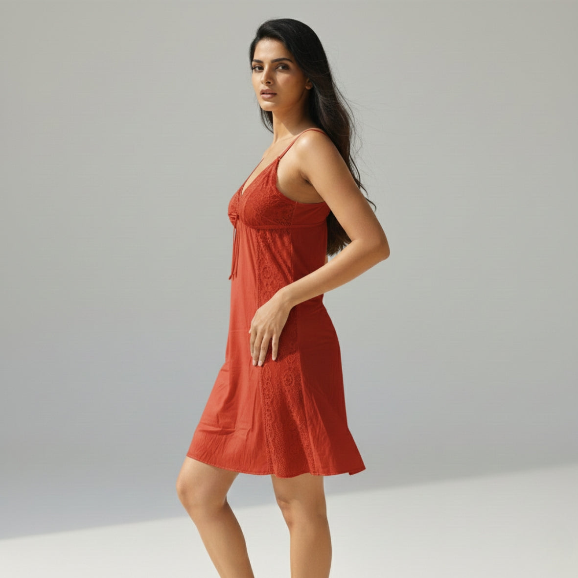 Cotton Lace Bedroom Nighty