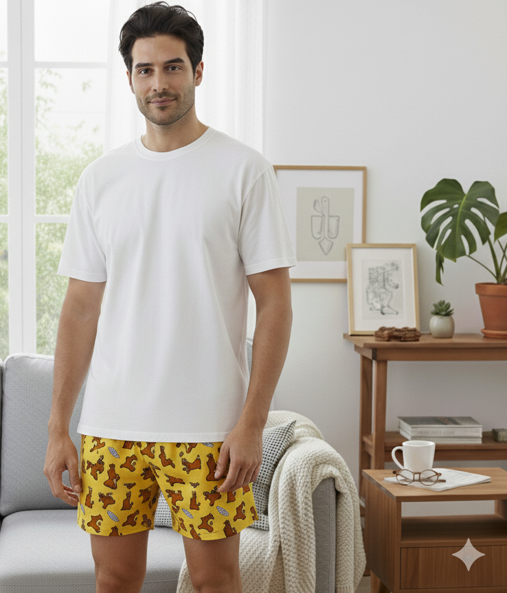 Men's Scooby-Doo Cartoon Printed Modal Boxers