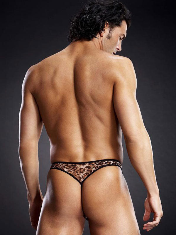 Blue Line Mesh Pouch G-String