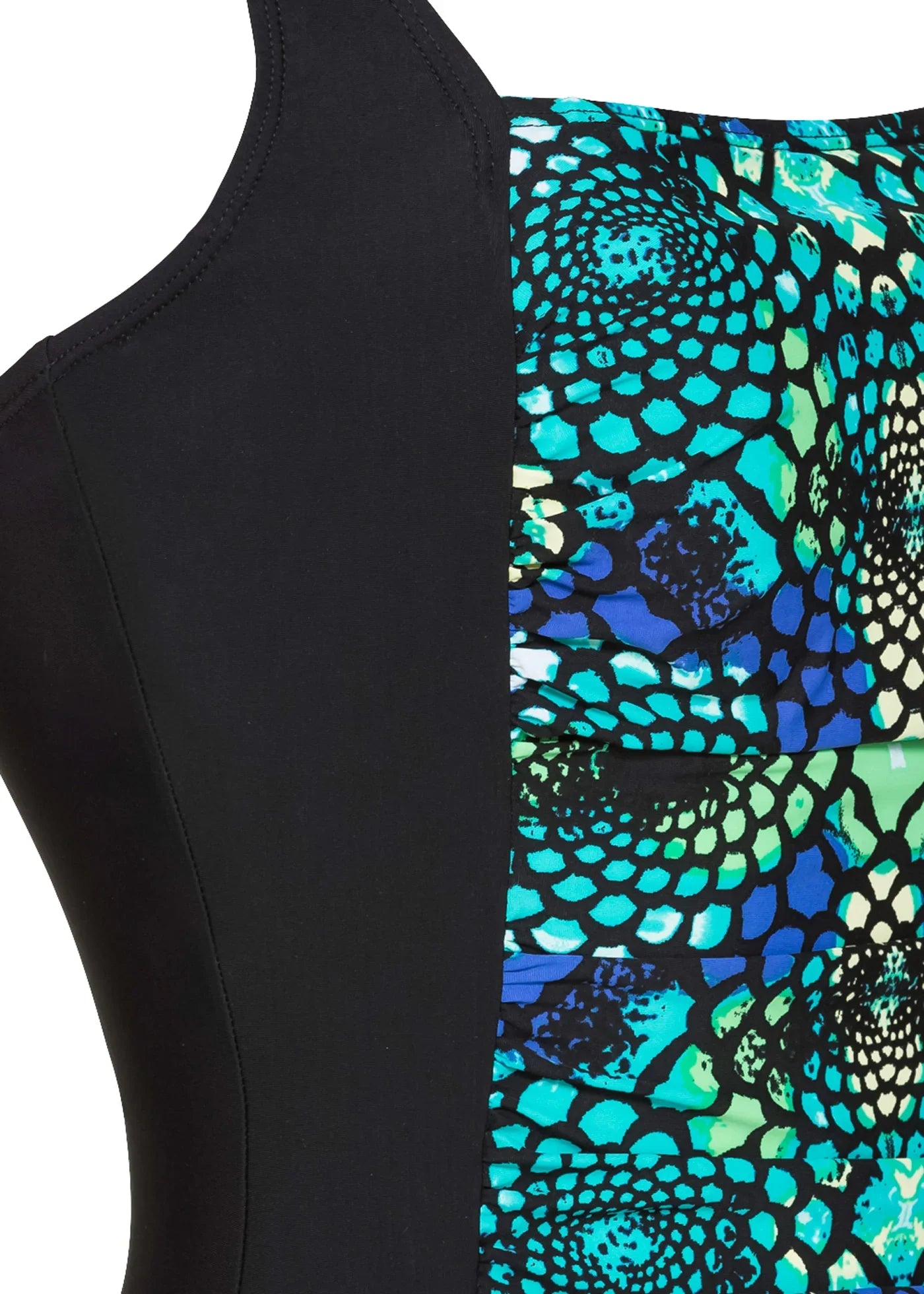 Green Printed Shaping Swimsuit