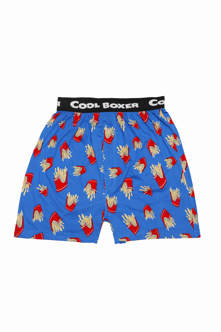 French Fries Modal Boxers - Blue