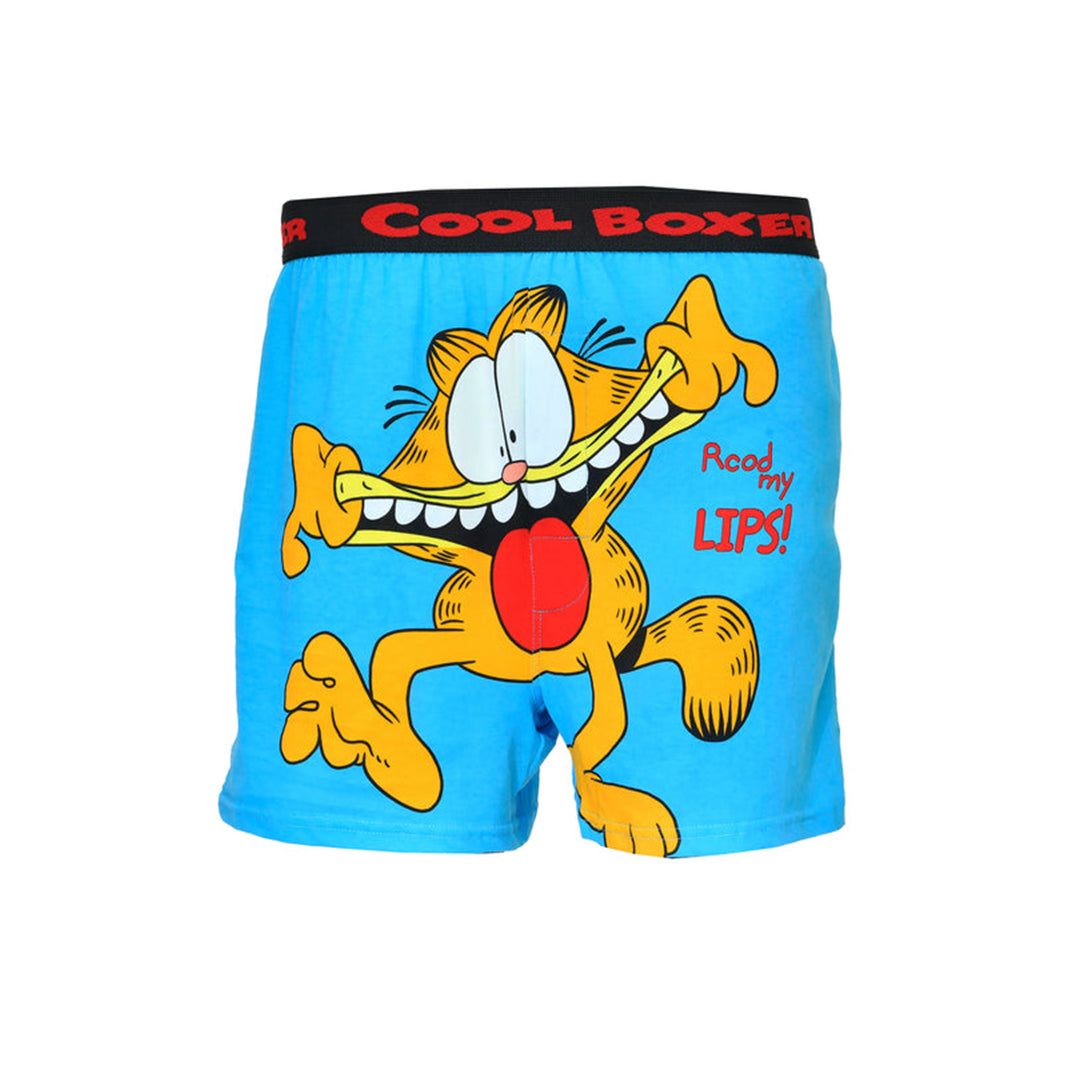 Men's Garfield "Record My Lips" Cartoon Printed Modal Boxers