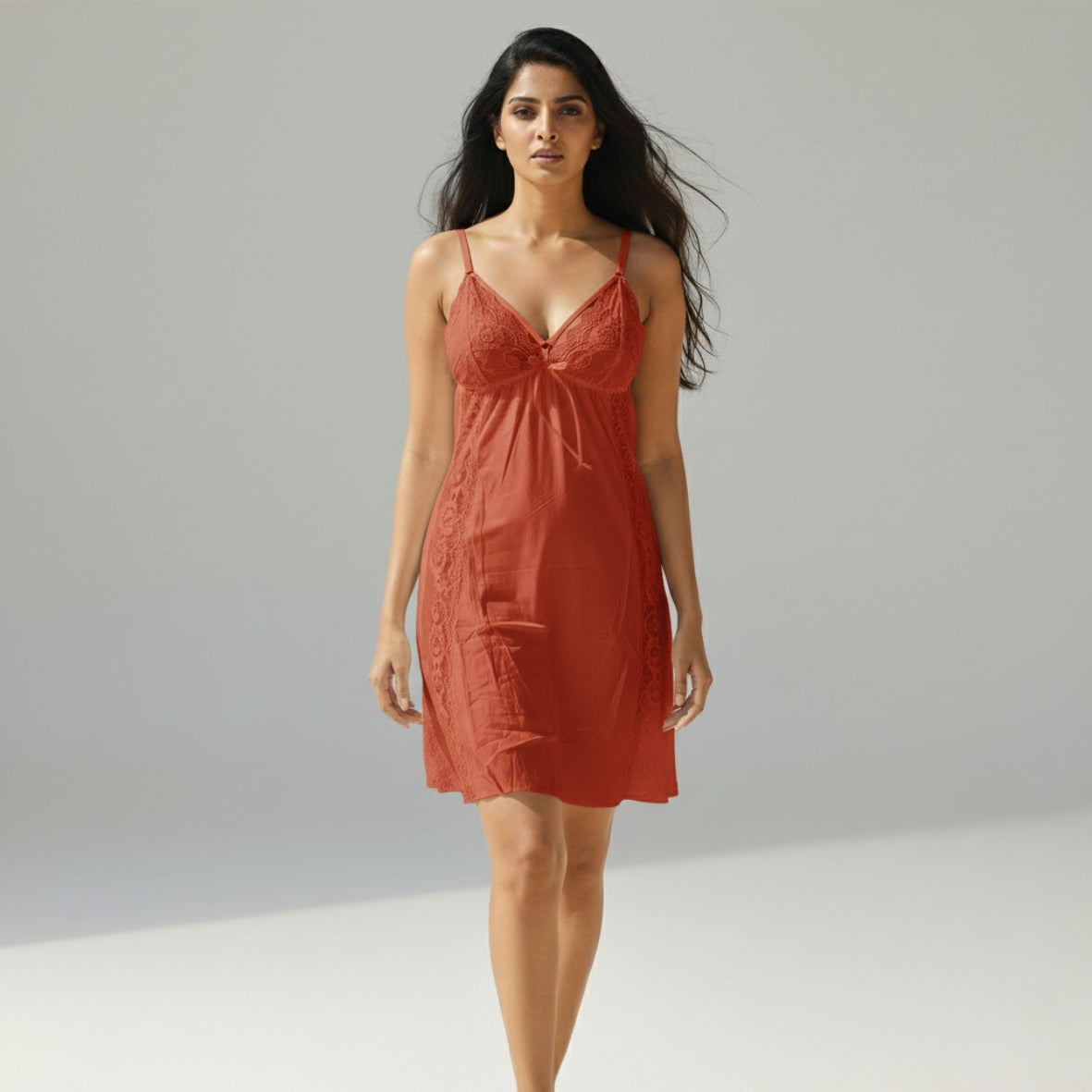Cotton Lace Bedroom Nighty