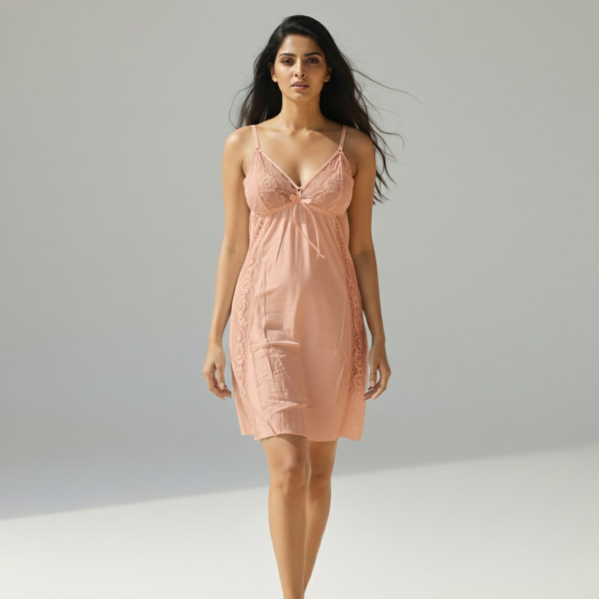 Cotton Lace Bedroom Nighty