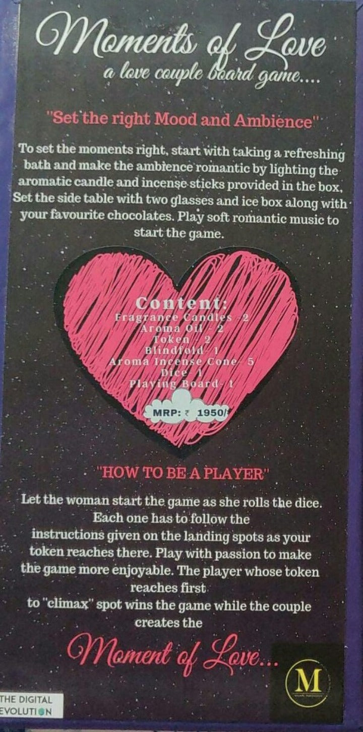 Moments of Love Romantic Couple Game Set