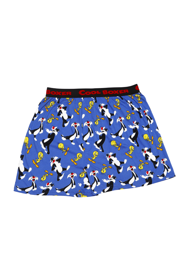 Men's Tweety & Sylvester Cartoon Printed Modal Boxers