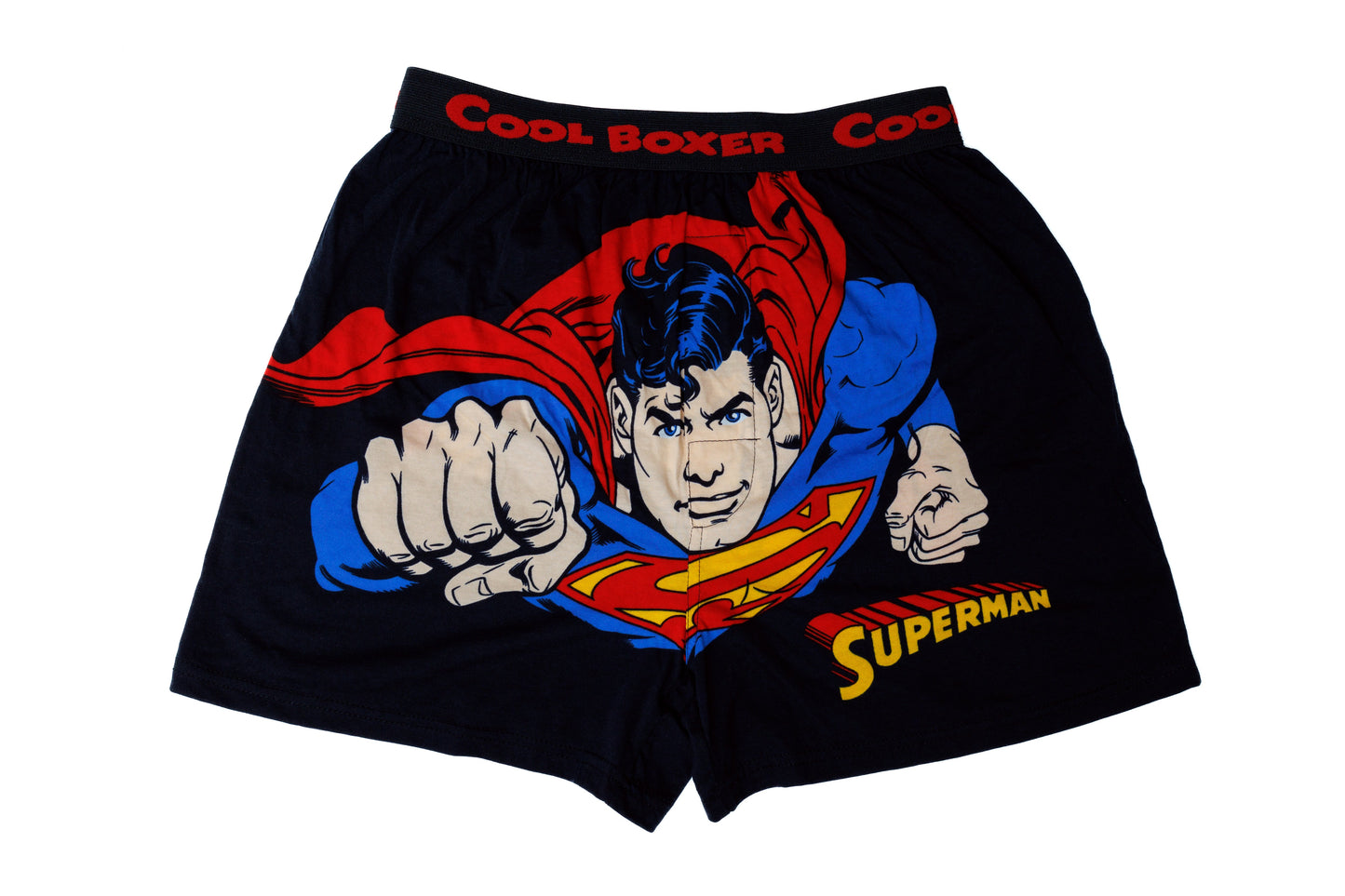 Men's Flying Superman Cartoon Printed Modal Boxers