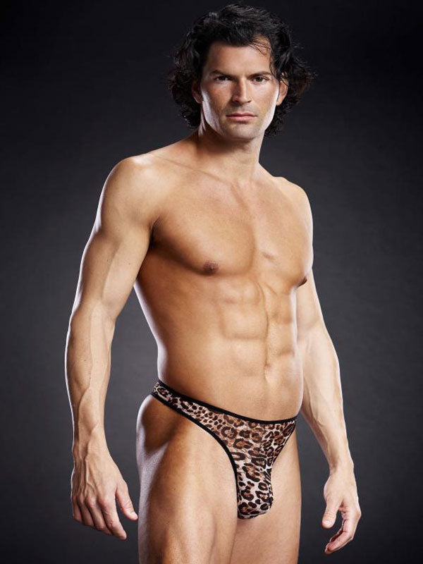 Blue Line Mesh Pouch G-String
