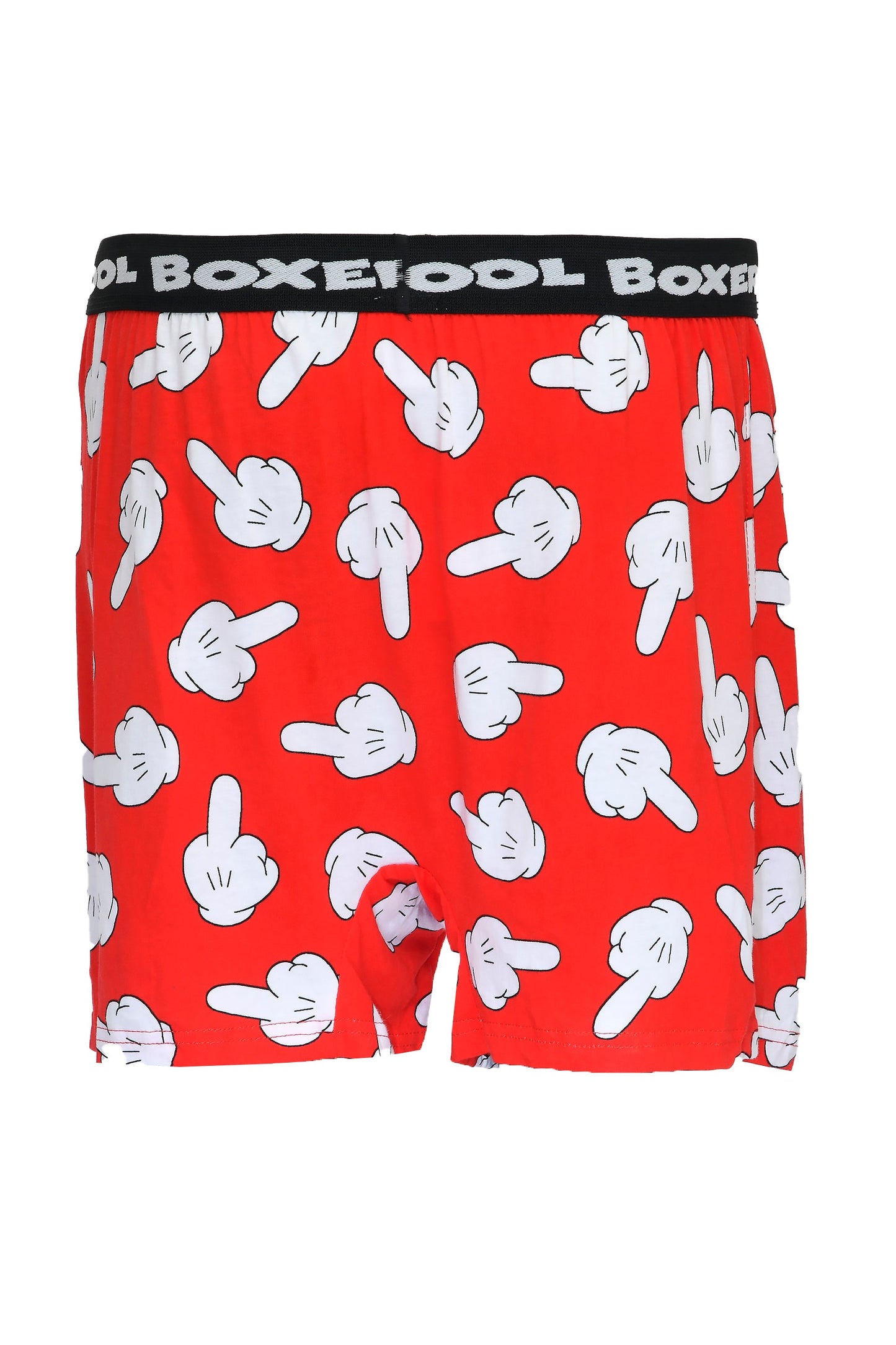 Men's Middle Finger Cartoon Printed Modal Boxers