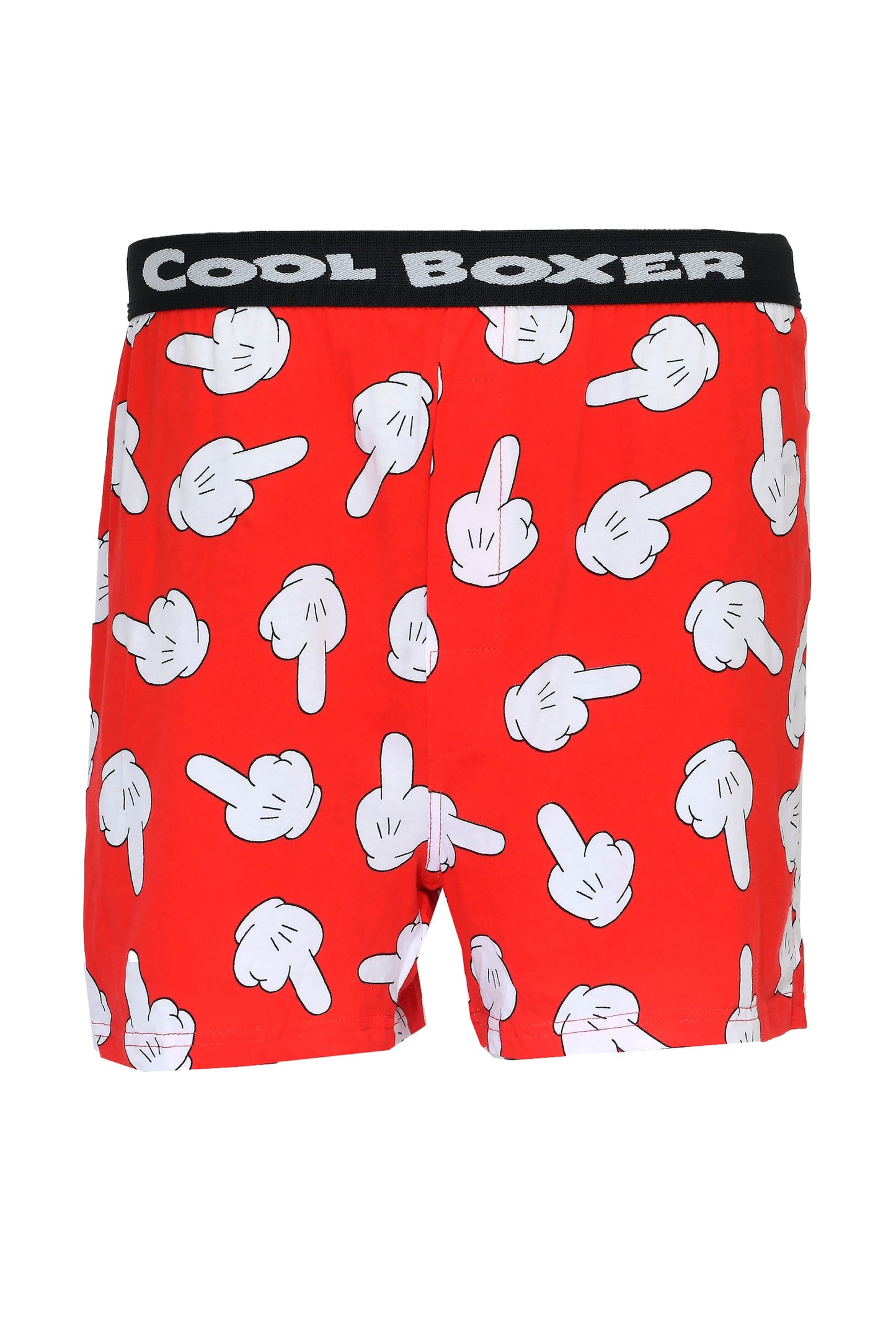 Men's Middle Finger Cartoon Printed Modal Boxers