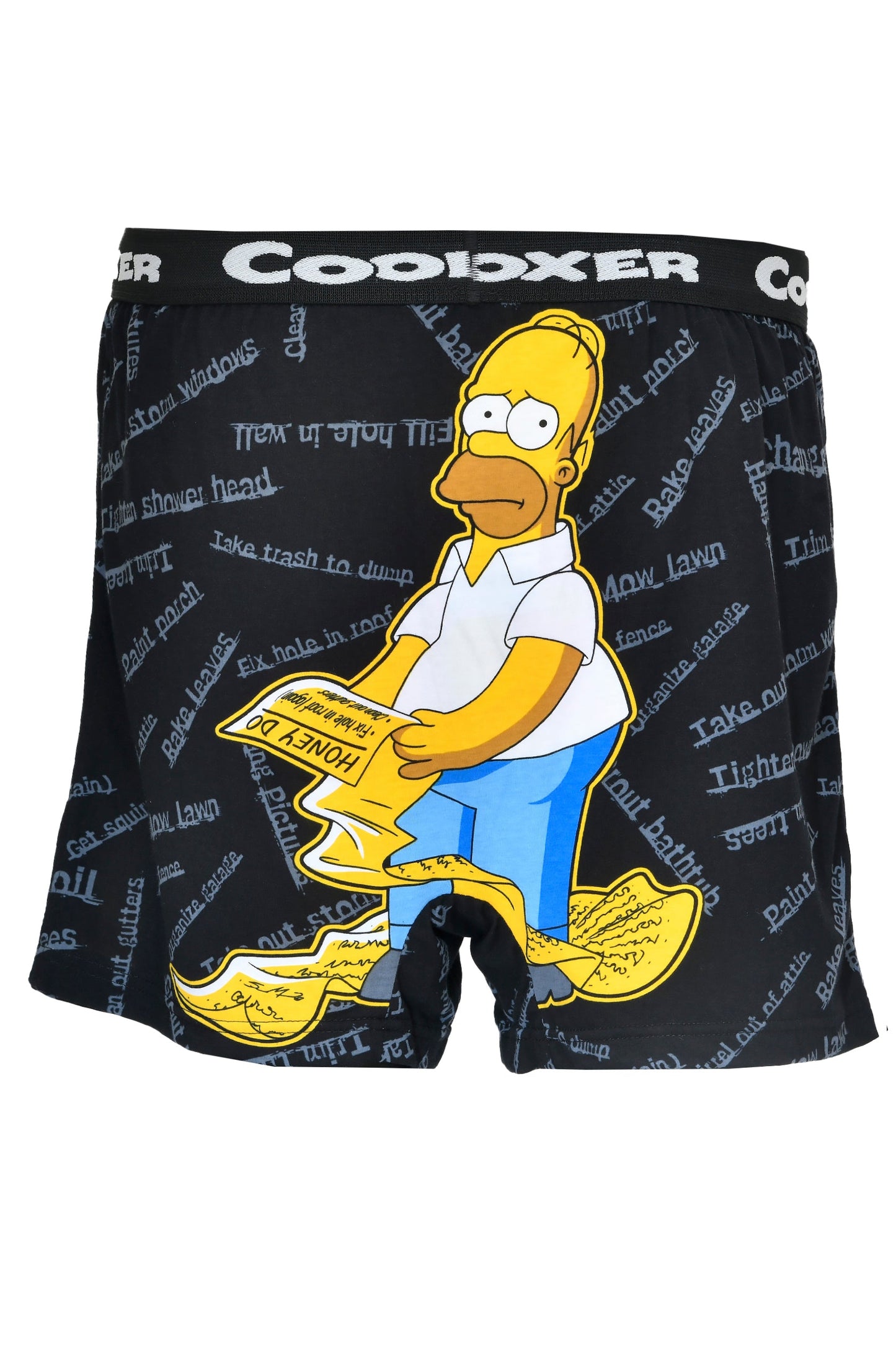 Men's Simpsons "Stupid Chores" Cartoon Printed Modal Boxers