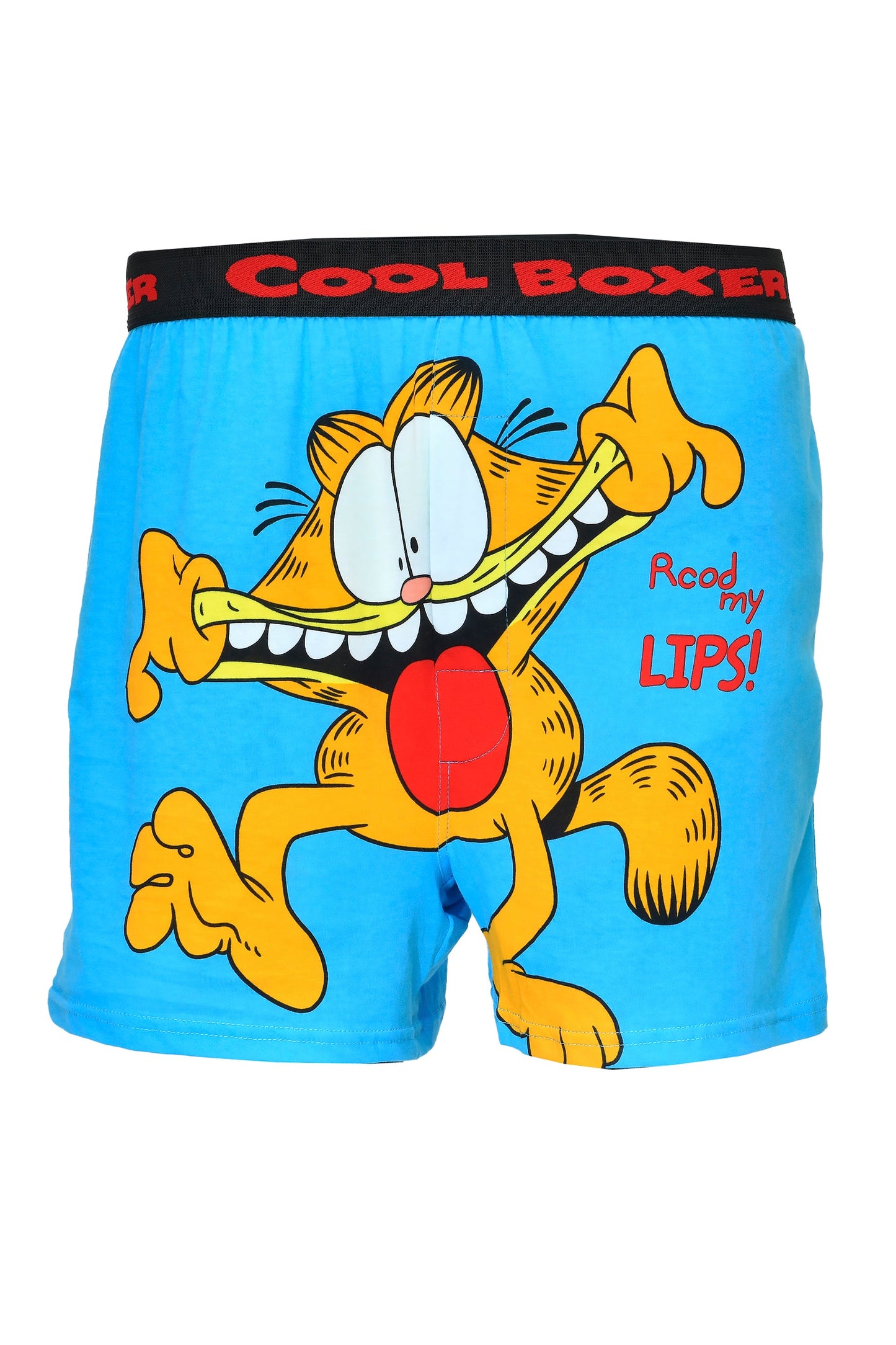 Men's Garfield "Record My Lips" Cartoon Printed Modal Boxers