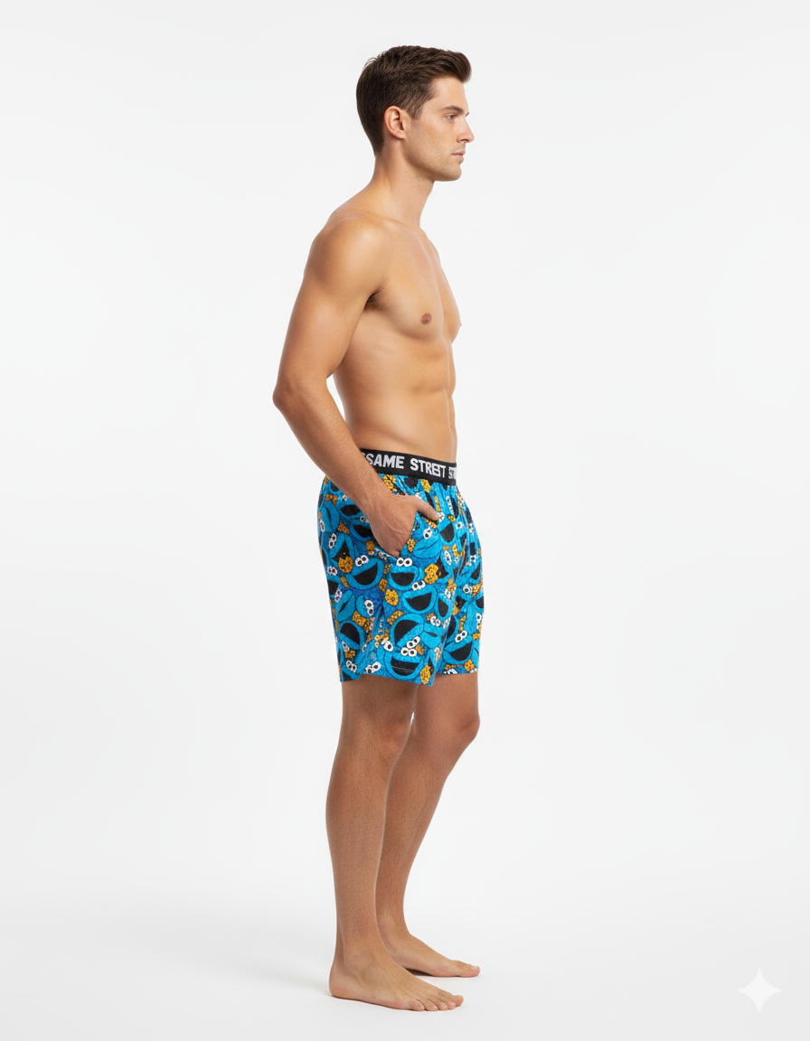 Men's Sesame Street Cookie Monster Modal Boxers