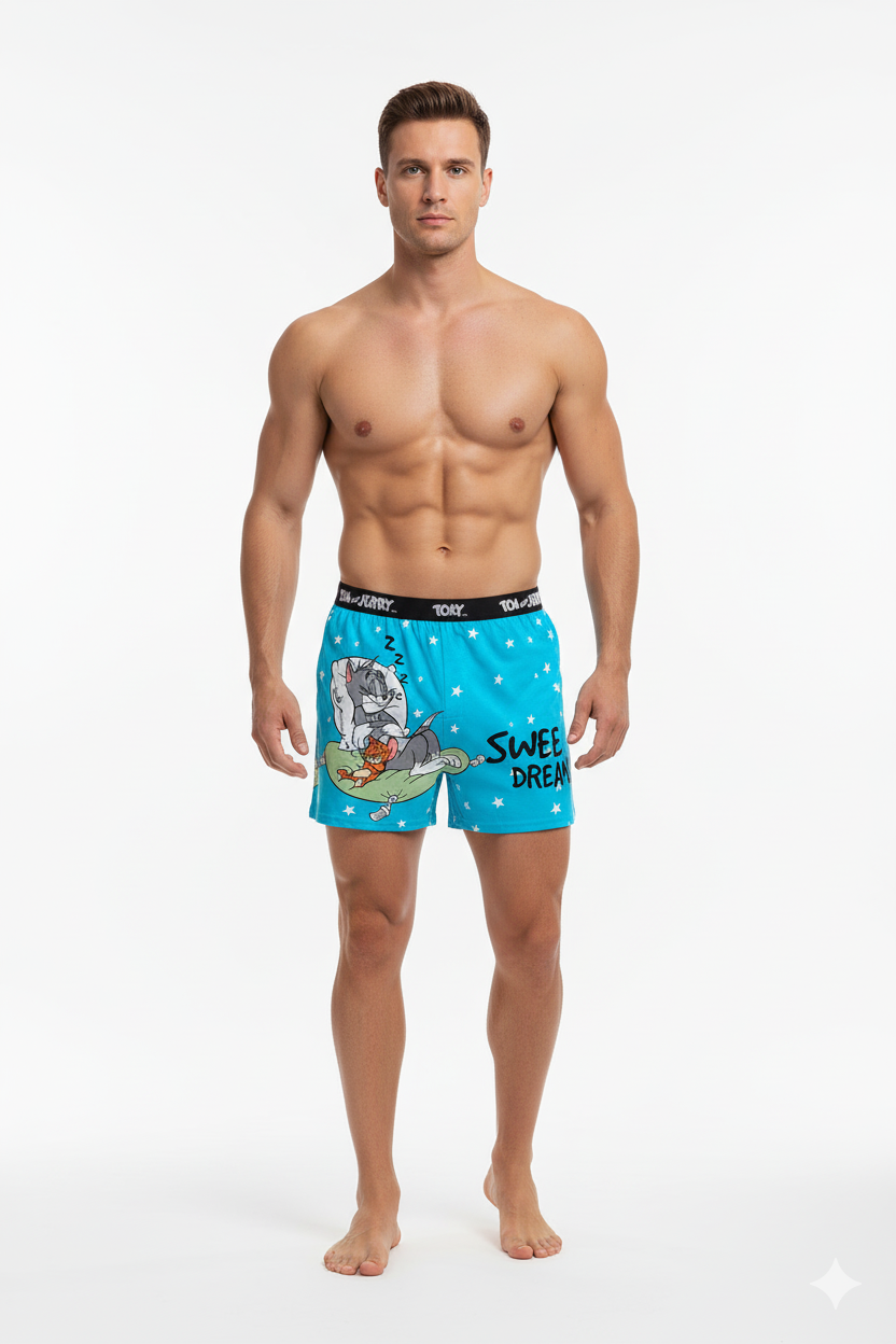 Men's Tom & Jerry "Sweet Dreams" Cartoon Printed Modal Boxers