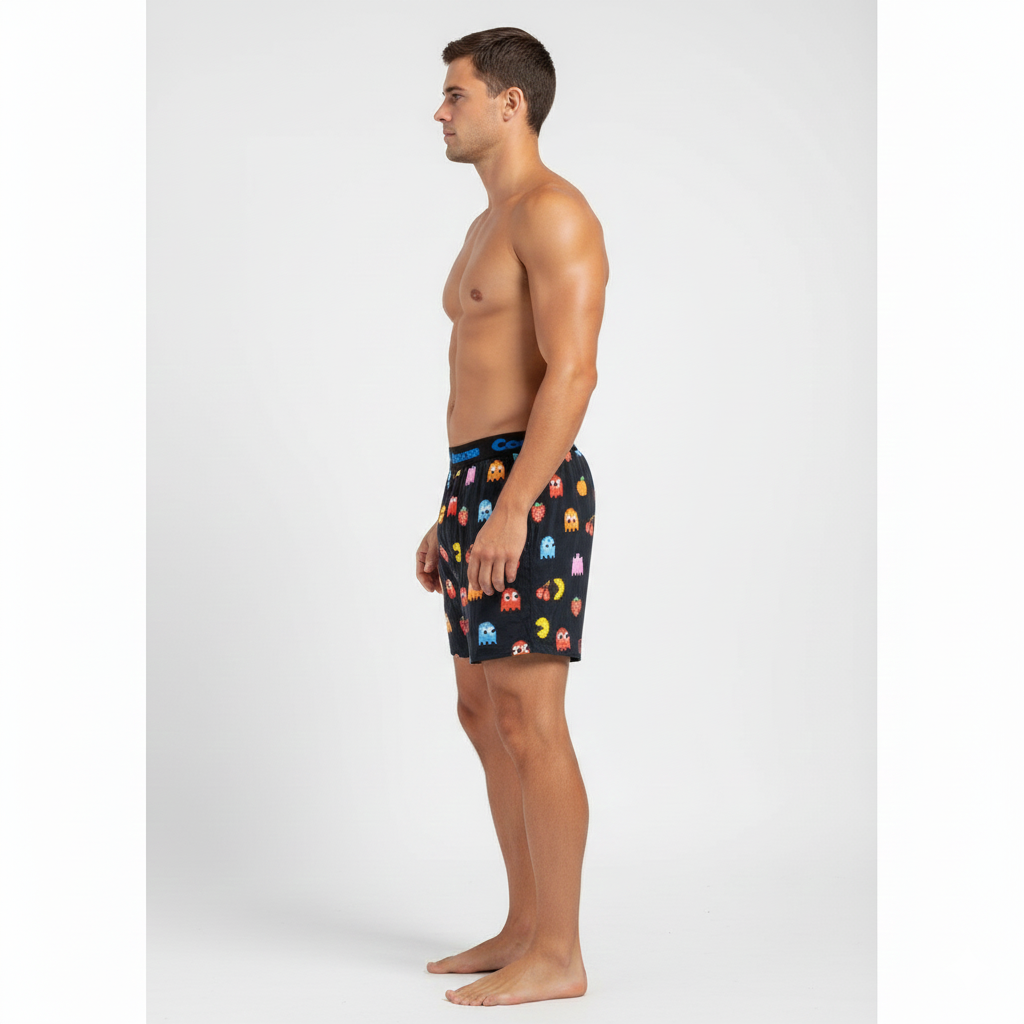 Men's Pac-Man Cartoon Printed Modal Boxers