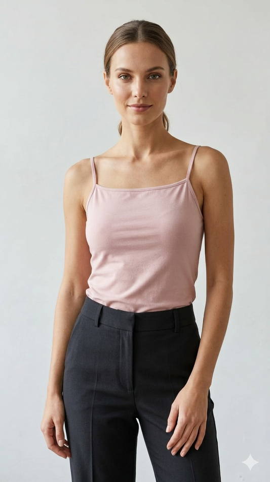 Soft Peach Hosiery Cotton Inner Camisole