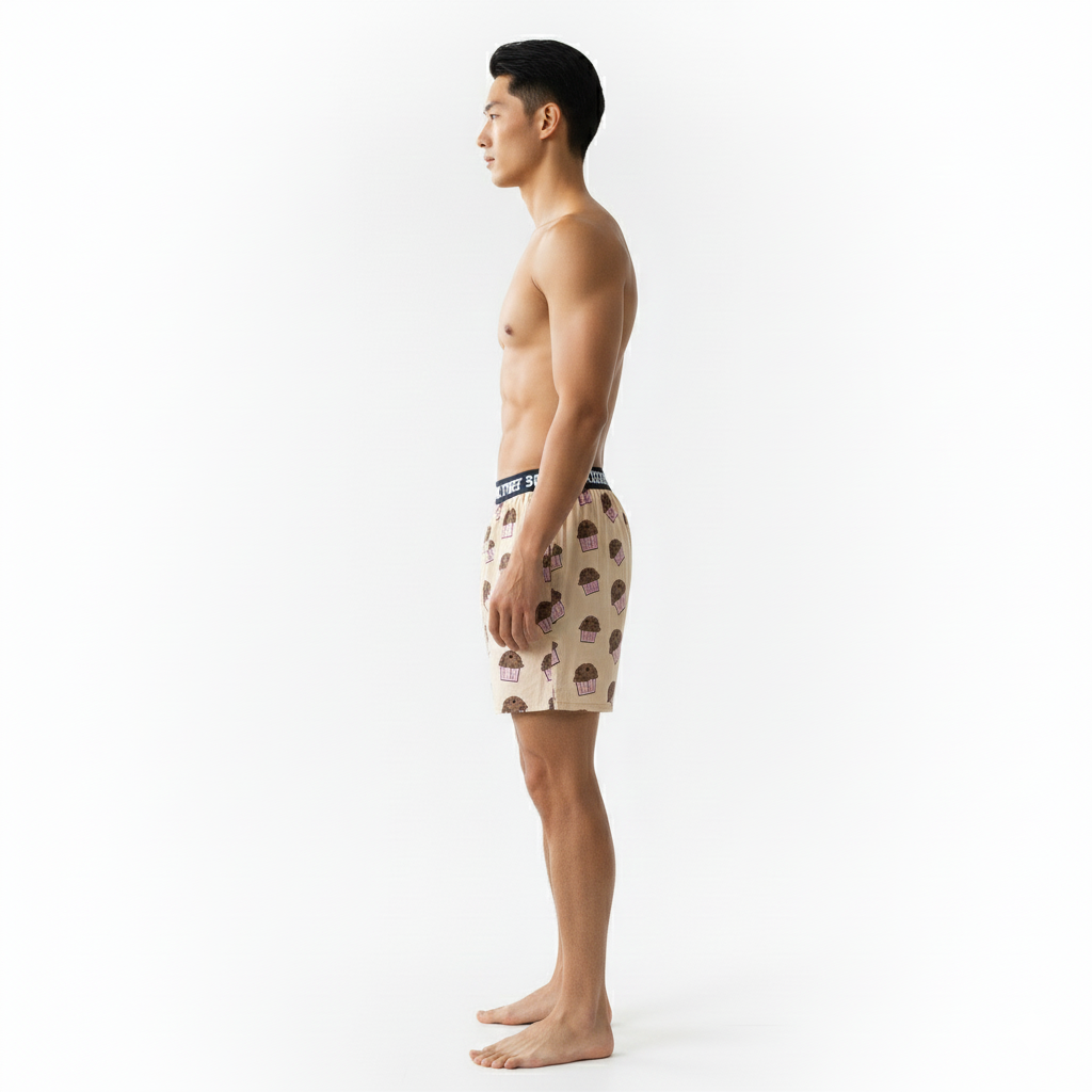 Men's Cupcake Printed Modal Boxers
