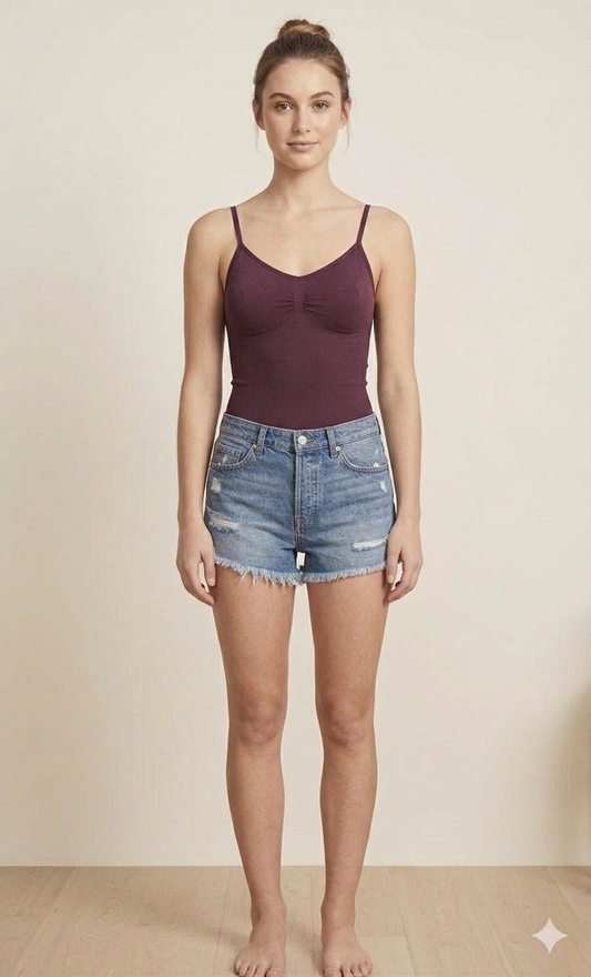 Wine Seamless Camisole Style Body Shaper