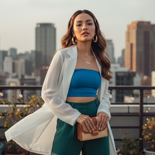 Tube Top Blue