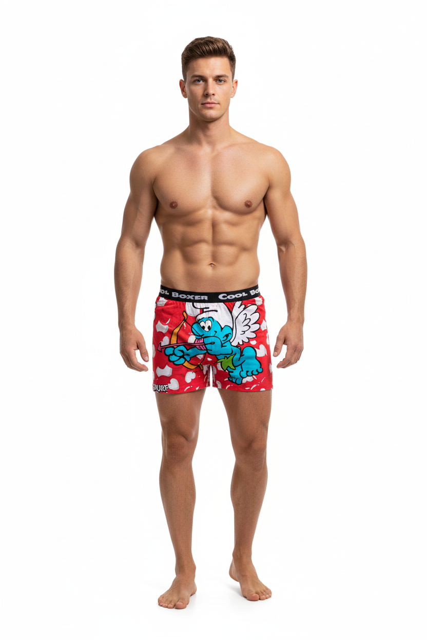 Smurfs Modal Boxers - Red Love
