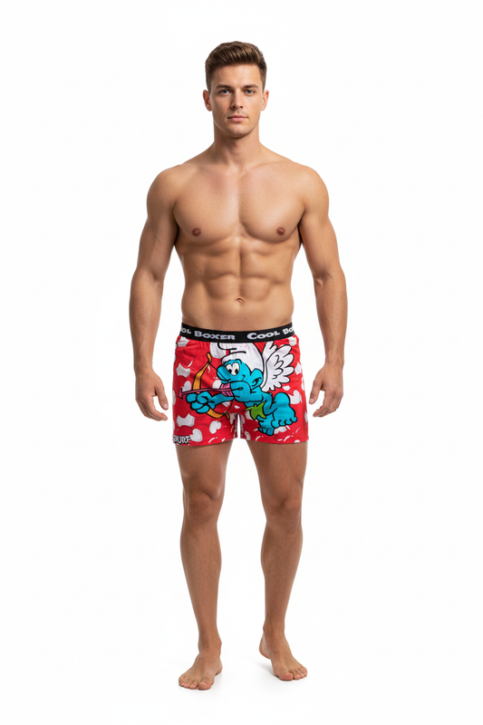 Smurfs Modal Boxers - Red Love