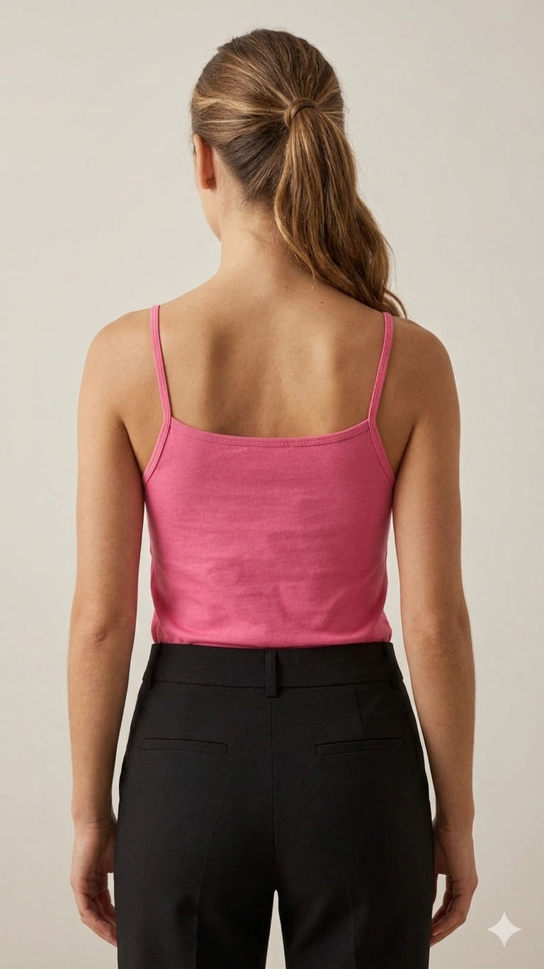 Classic Pink Hosiery Cotton Inner Camisole