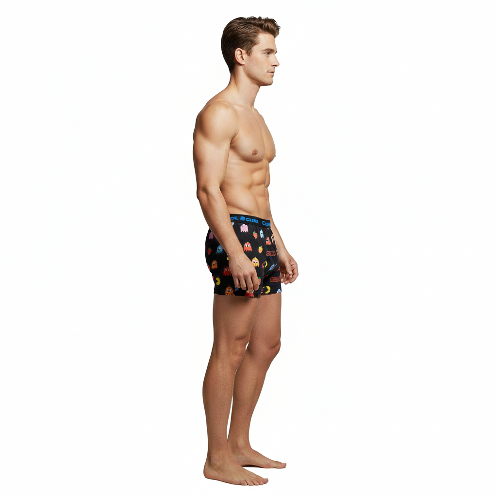 Men's Pac-Man Cartoon Printed Modal Boxers