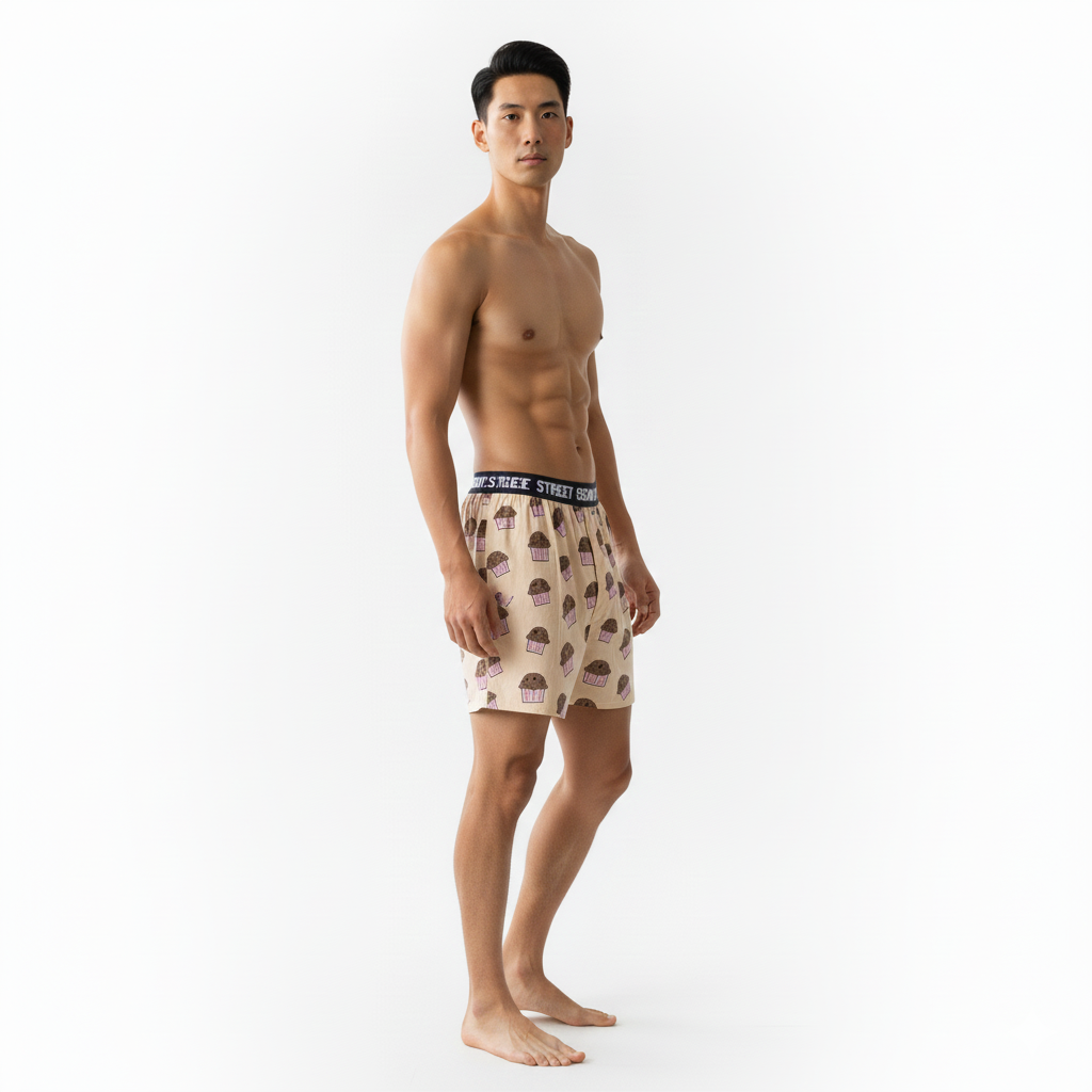 Men's Cupcake Printed Modal Boxers