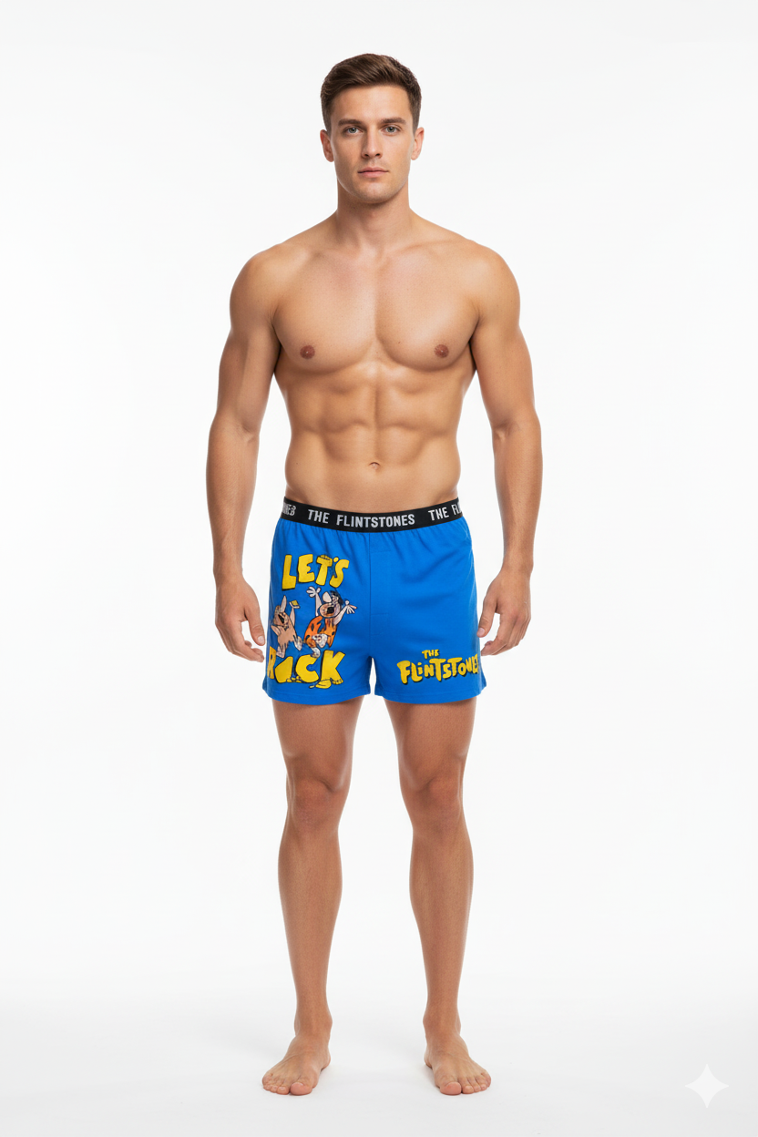 Men's The Flintstones Cartoon Printed Modal Boxers