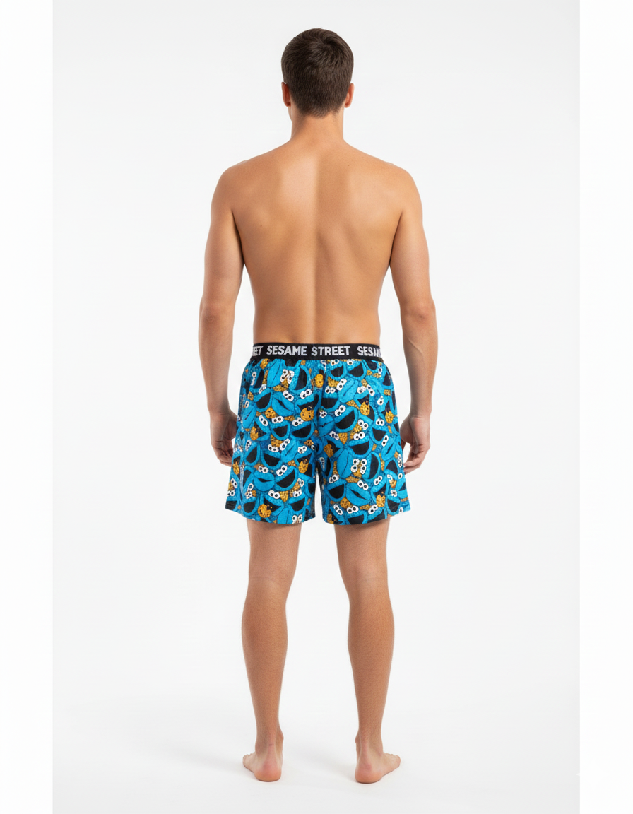 Men's Sesame Street Cookie Monster Modal Boxers