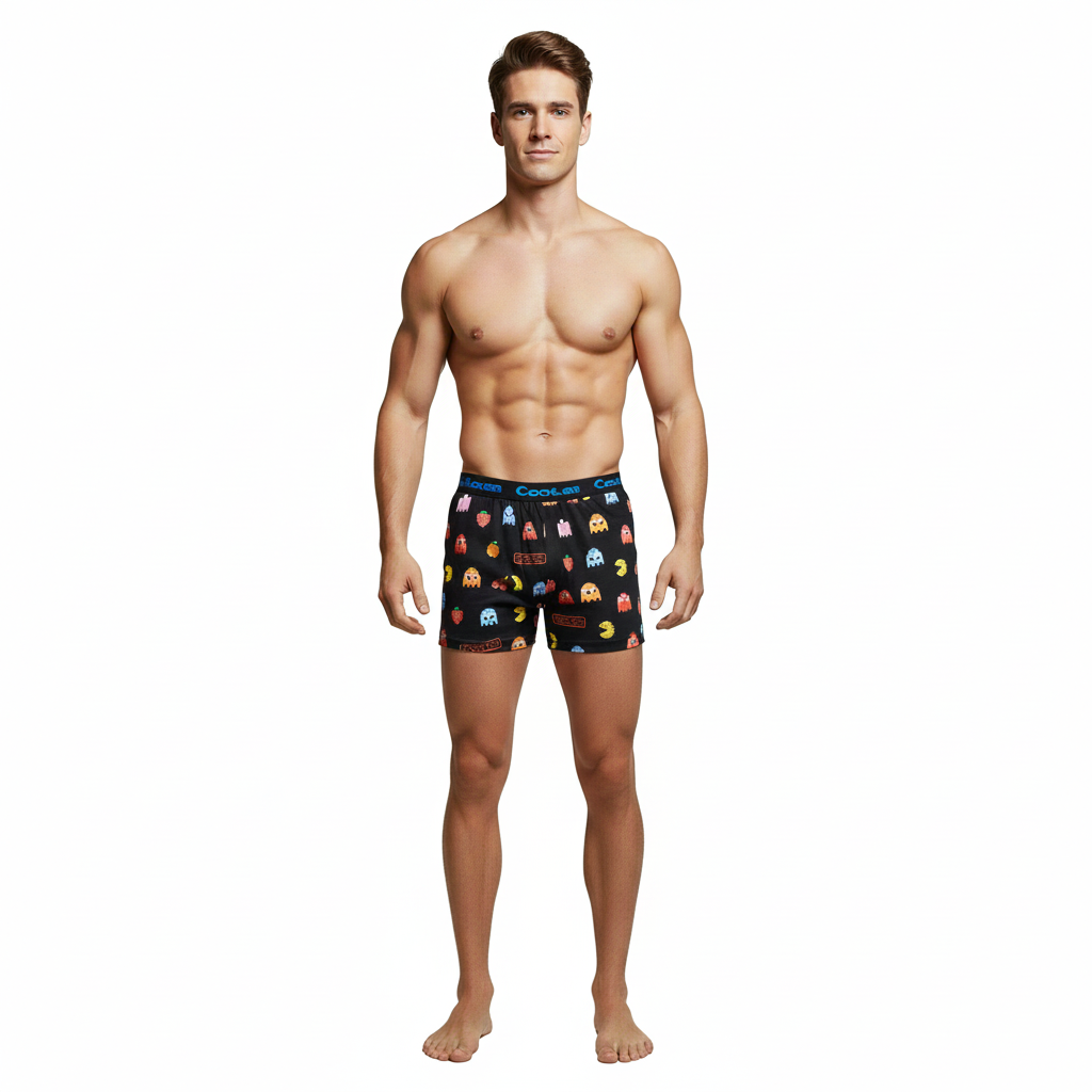Men's Pac-Man Cartoon Printed Modal Boxers