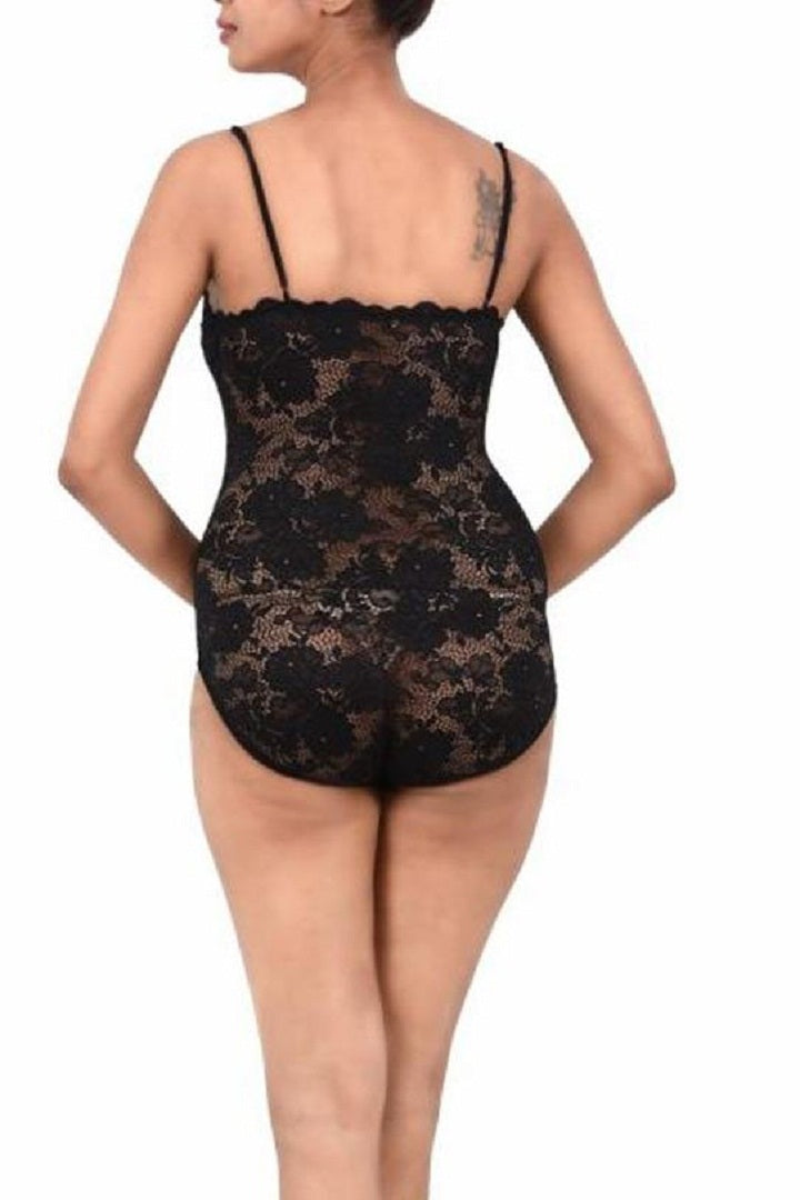 Midnight Veil Lace Sculpting Bodysuit