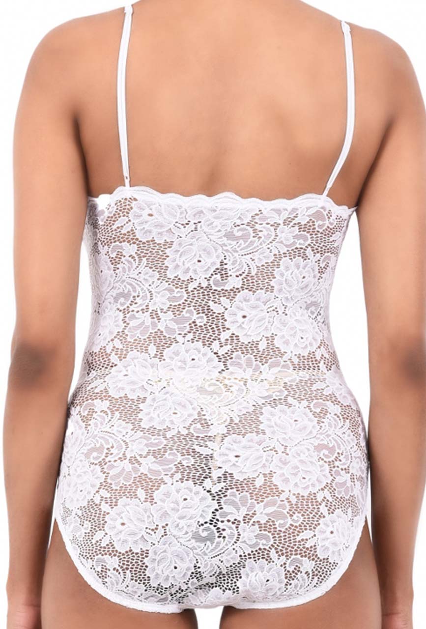 Ivory Whisper Lace Sculpting Bodysuit
