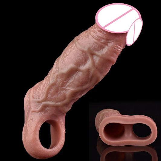 Ultra-Realistic Silicone Penis Sleeve