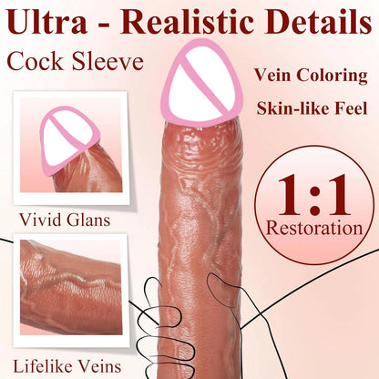 Realistic Silicone P.enis Sleeve