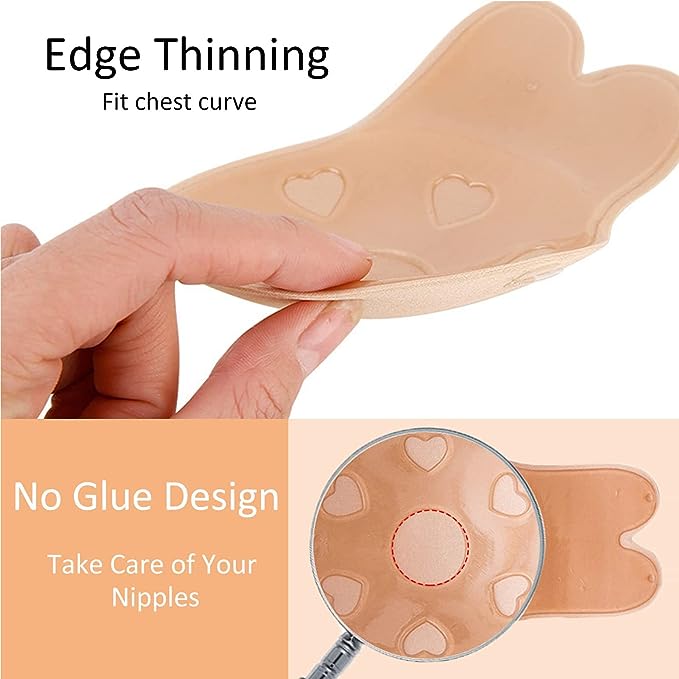 Cloth Finish Sticky Strapless Lift Bra