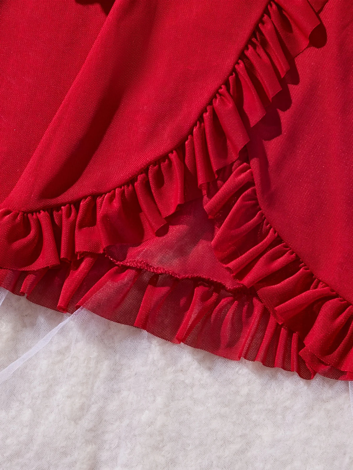Red Lace Nightdress Set