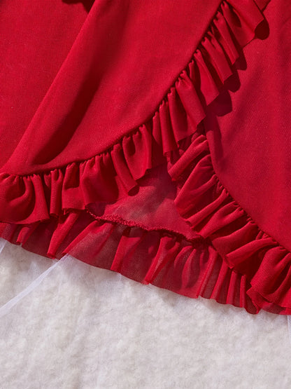 Red Lace Nightdress Set