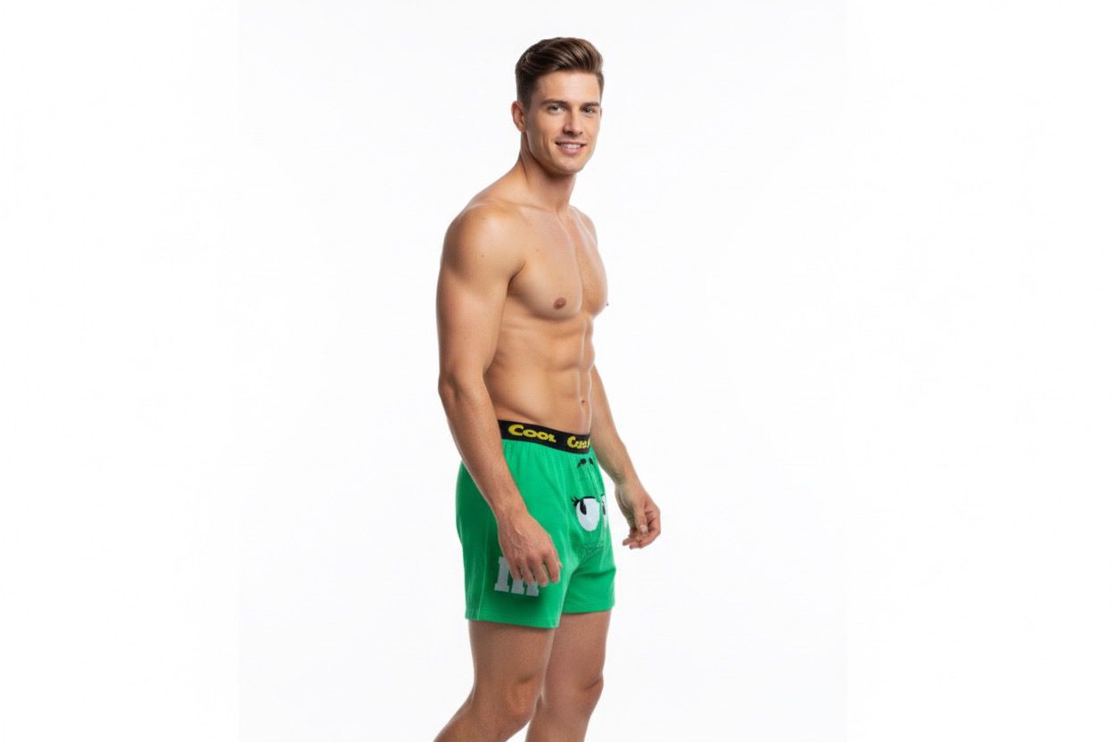 Men's Adorable Eyes Cartoon Printed Modal Boxers