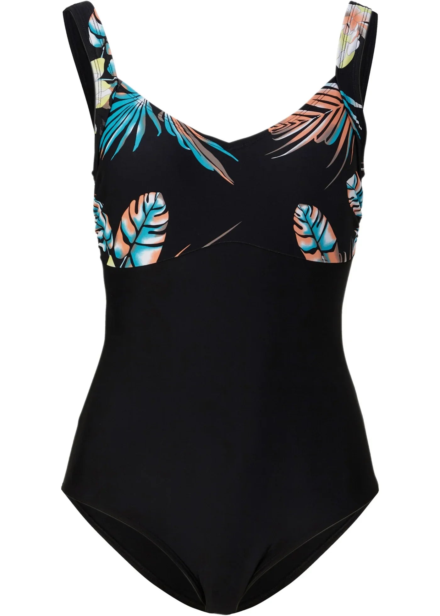 Black Printed Shaping Swimsuit