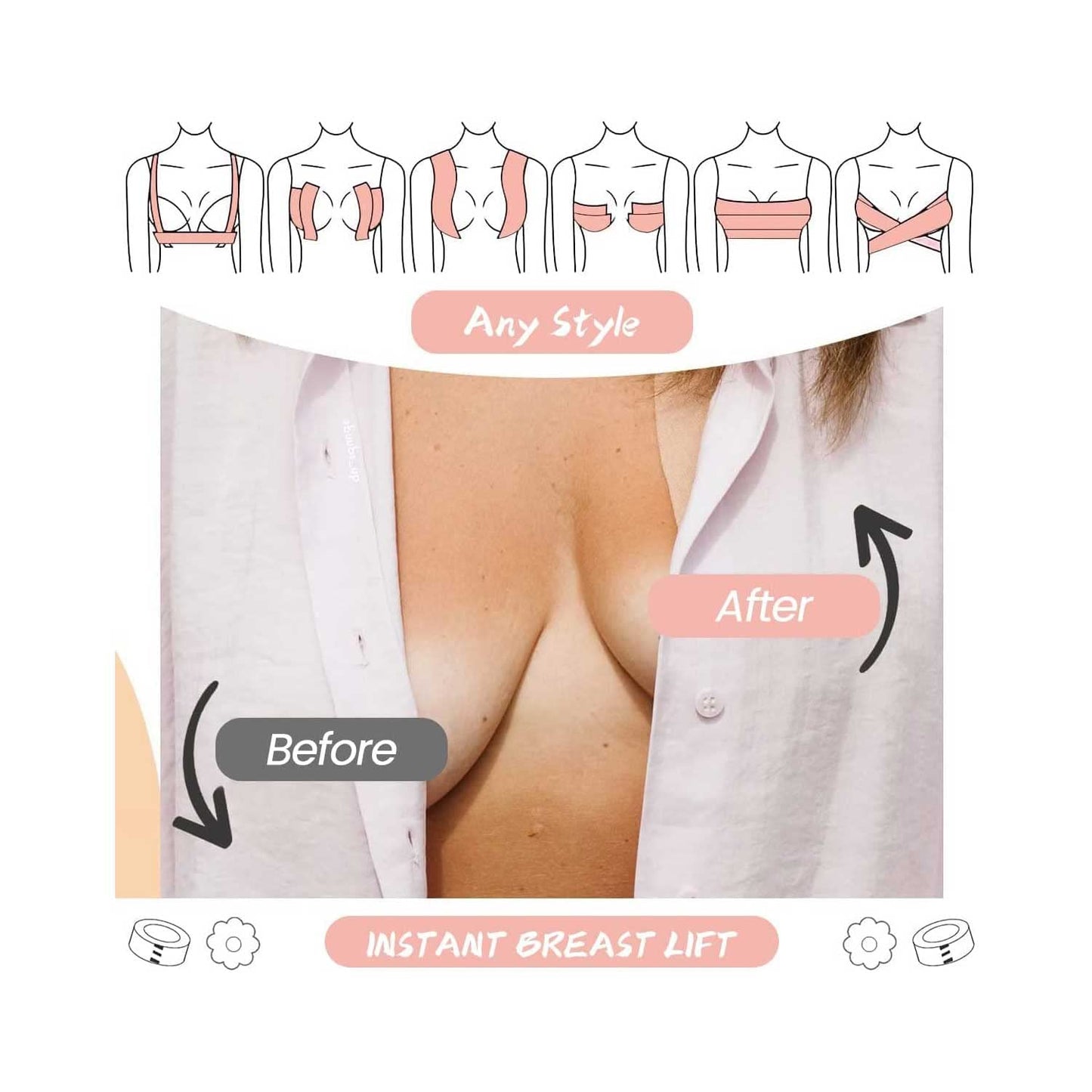 Self Adhesive Boob Lift Tape