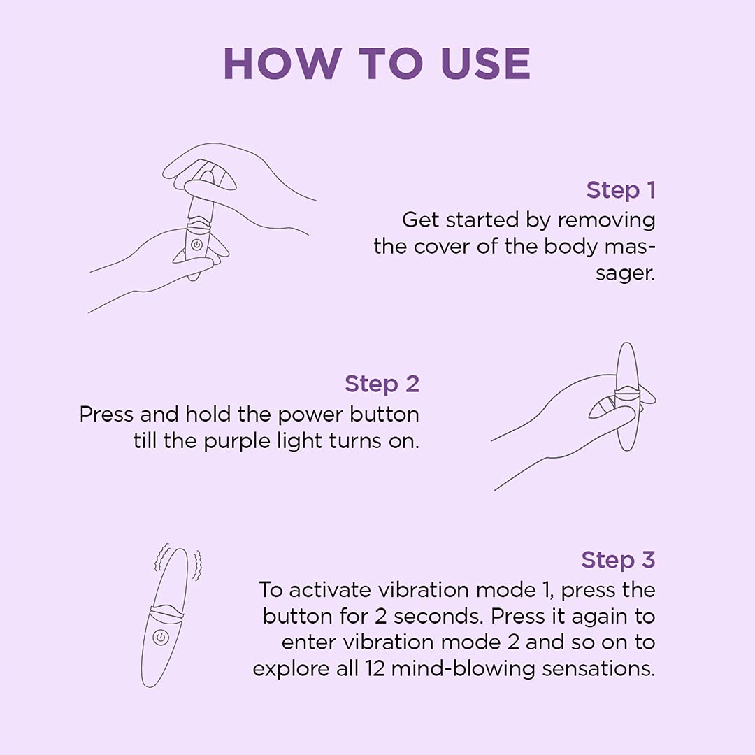 Domina Handheld Full Body Massager with 12 Vibration Modes