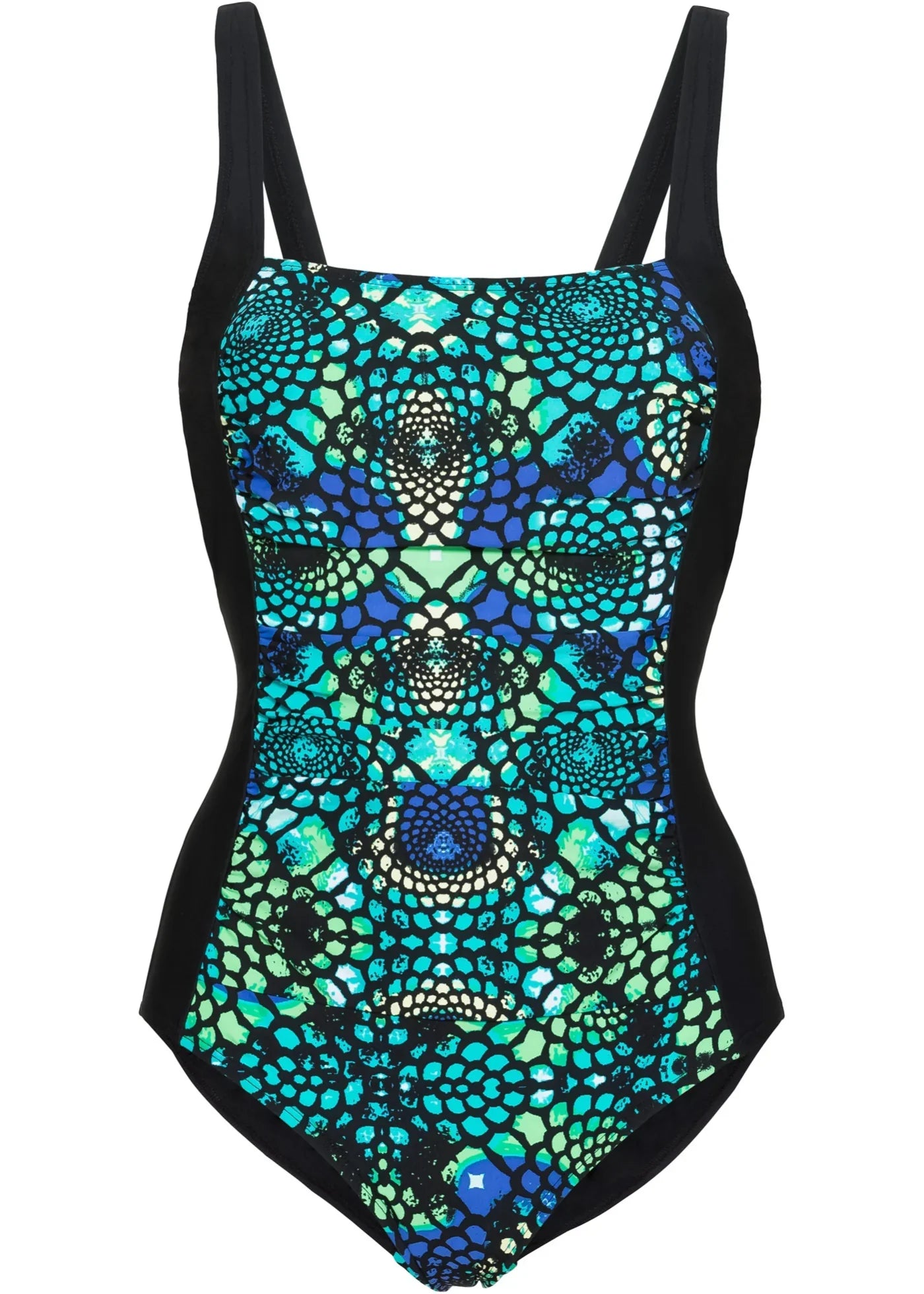Green Printed Shaping Swimsuit