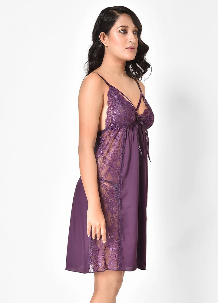 Cotton Lace Bedroom Nighty