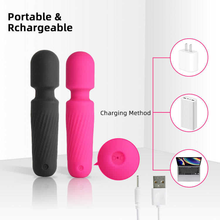 Rechargeable Powerful Wand Massager for Women - Waterproof & USB Charging